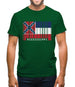Mississippi Barcode Style Flag Mens T-Shirt