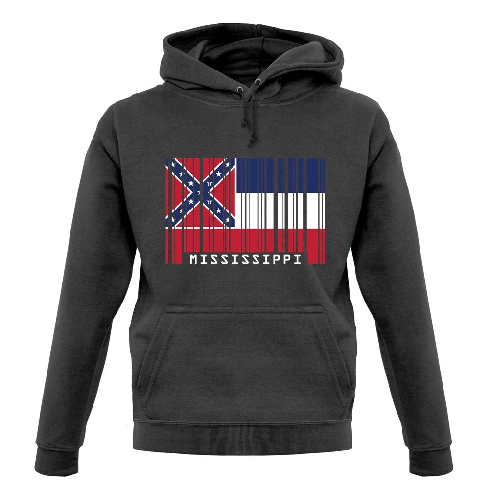 Mississippi Barcode Style Flag unisex hoodie
