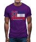 Mississippi Barcode Style Flag Mens T-Shirt