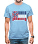 Mississippi Barcode Style Flag Mens T-Shirt