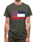 Mississippi Grunge Style Flag Mens T-Shirt