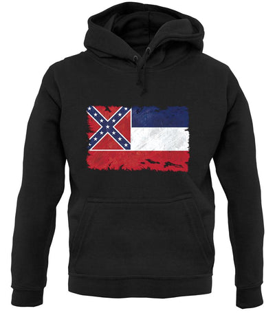Mississippi Grunge Style Flag unisex hoodie