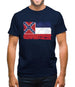 Mississippi Grunge Style Flag Mens T-Shirt