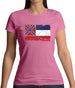 Mississippi Grunge Style Flag Womens T-Shirt