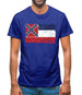 Mississippi Grunge Style Flag Mens T-Shirt