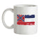 Mississippi Grunge Style Flag Ceramic Mug