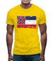 Mississippi Grunge Style Flag Mens T-Shirt