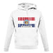 Missouri Barcode Style Flag unisex hoodie