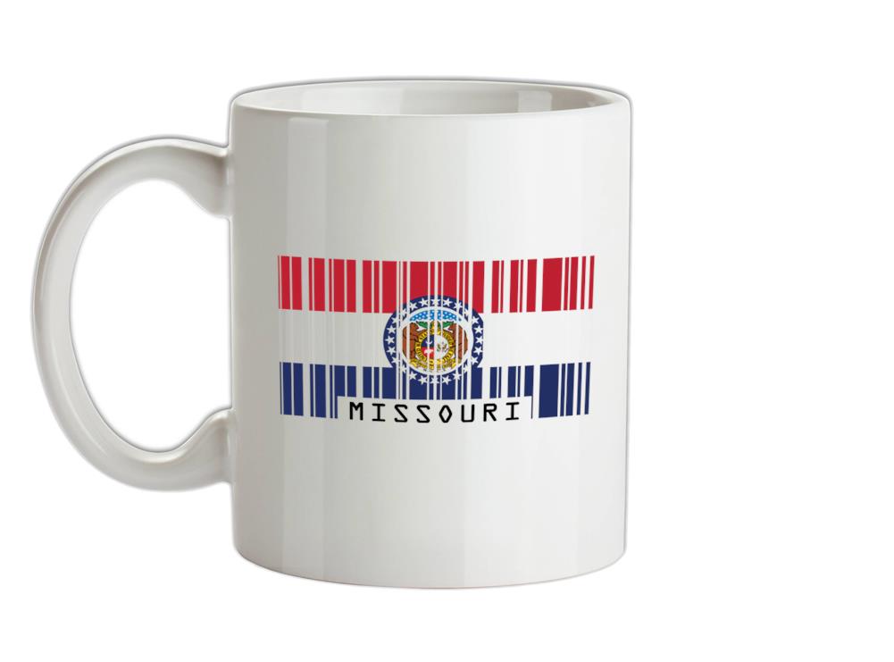 Missouri Barcode Style Flag Ceramic Mug