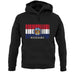 Missouri Barcode Style Flag unisex hoodie