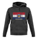 Missouri Barcode Style Flag unisex hoodie