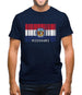Missouri Barcode Style Flag Mens T-Shirt