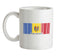 Moldova Barcode Style Flag Ceramic Mug