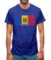 Moldova Barcode Style Flag Mens T-Shirt