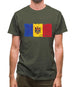 Moldova Grunge Style Flag Mens T-Shirt