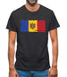 Moldova Grunge Style Flag Mens T-Shirt