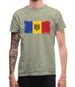 Moldova Grunge Style Flag Mens T-Shirt