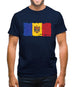 Moldova Grunge Style Flag Mens T-Shirt