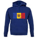 Moldova Grunge Style Flag unisex hoodie