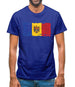 Moldova Grunge Style Flag Mens T-Shirt