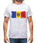 Moldova Grunge Style Flag Mens T-Shirt