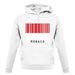 Monaco Barcode Style Flag unisex hoodie