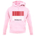 Monaco Barcode Style Flag unisex hoodie