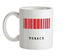 Monaco Barcode Style Flag Ceramic Mug