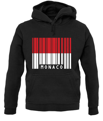 Monaco Barcode Style Flag unisex hoodie