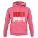 Monaco Barcode Style Flag unisex hoodie