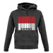 Monaco Barcode Style Flag unisex hoodie