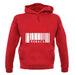 Monaco Barcode Style Flag unisex hoodie