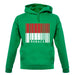 Monaco Barcode Style Flag unisex hoodie
