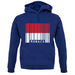 Monaco Barcode Style Flag unisex hoodie