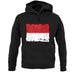 Monaco Grunge Style Flag unisex hoodie