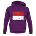 Monaco Grunge Style Flag unisex hoodie