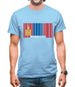 Mongolia Barcode Style Flag Mens T-Shirt