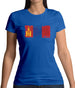 Mongolia Grunge Style Flag Womens T-Shirt