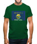 Montana Barcode Style Flag Mens T-Shirt