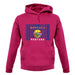 Montana Barcode Style Flag unisex hoodie