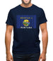 Montana Barcode Style Flag Mens T-Shirt