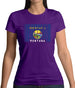 Montana Barcode Style Flag Womens T-Shirt