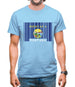 Montana Barcode Style Flag Mens T-Shirt