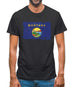 Montana Grunge Style Flag Mens T-Shirt