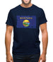 Montana Grunge Style Flag Mens T-Shirt