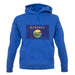 Montana Grunge Style Flag unisex hoodie