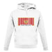 Montenegro Barcode Style Flag unisex hoodie