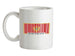 Montenegro Barcode Style Flag Ceramic Mug