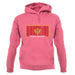 Montenegro Barcode Style Flag unisex hoodie