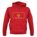 Montenegro Barcode Style Flag unisex hoodie